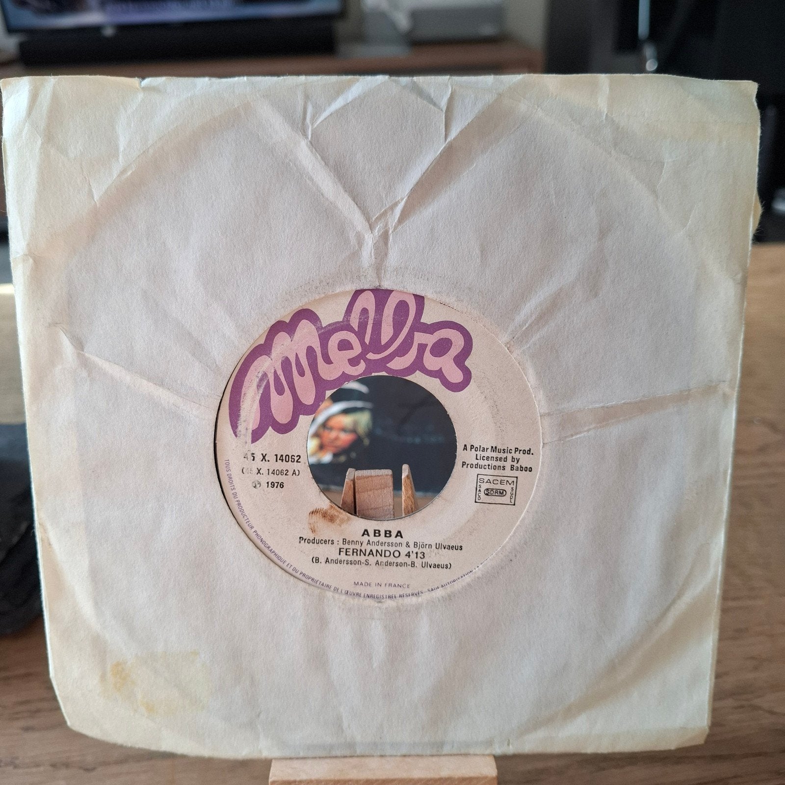ABBA - Fernando 7 inch vinyl single (1976), Gebruikt, 7 inch, Ophalen of Verzenden, Pop