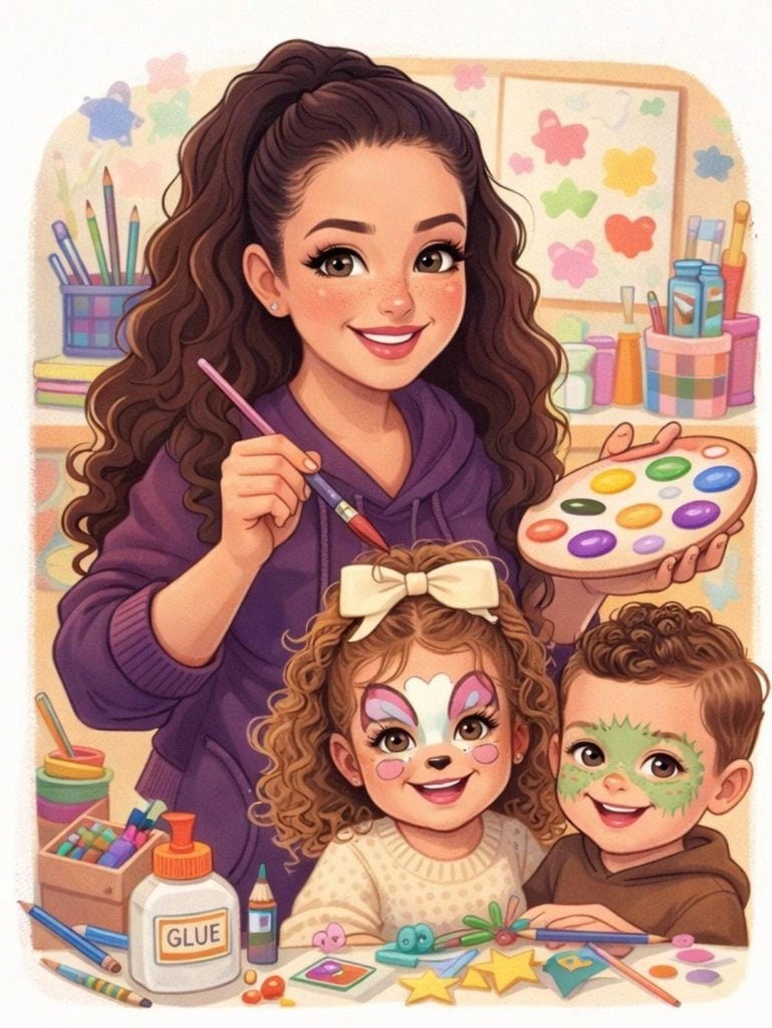 FancyFacesByKay kinder schmink voor feestje en partijen, Hobby en Vrije tijd, Ophalen, Nieuw, Verjaardag