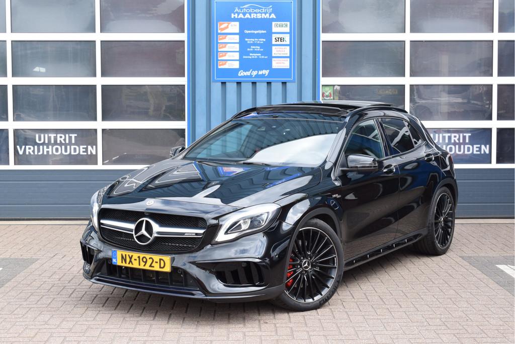 Mercedes-Benz GLA AMG 45 4MATIC Business Panoramadak Nicht-p, Auto's, Mercedes-Benz, Automaat, Gebruikt, 4 cilinders, Zwart