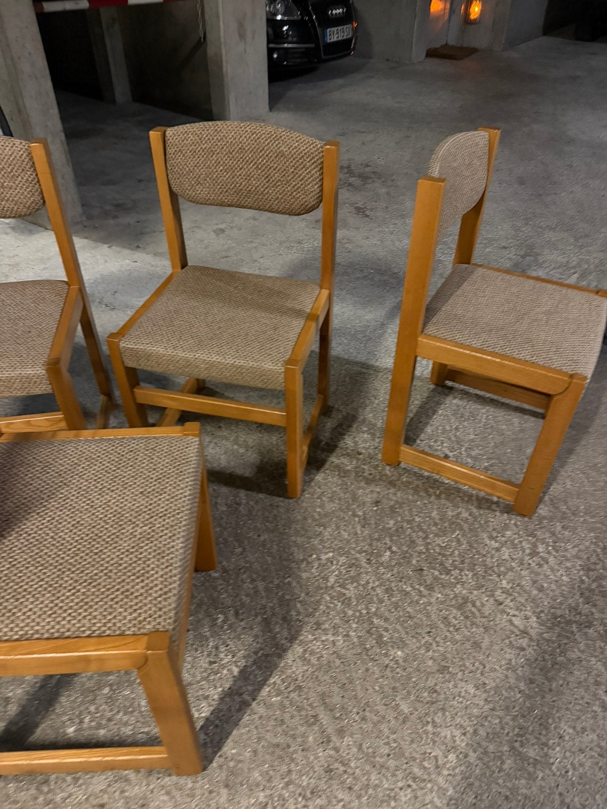 4x Stoelen 1980´s vintage, Huis en Inrichting, Minder dan 50 cm, Minder dan 75 cm, Ophalen of Verzenden, Zo goed als nieuw