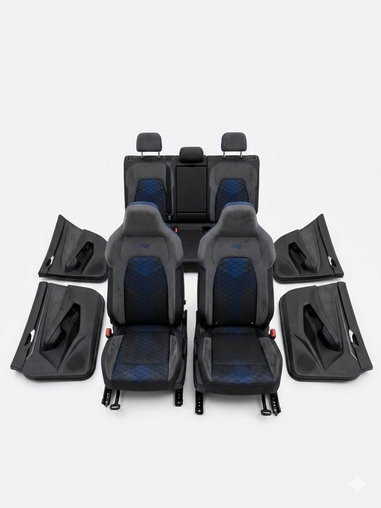 Volkswagen Golf 8 R Interieur Stof /Alcantara/Leder Grijs, Auto-onderdelen, Interieur en Bekleding, Ophalen of Verzenden, Volkswagen