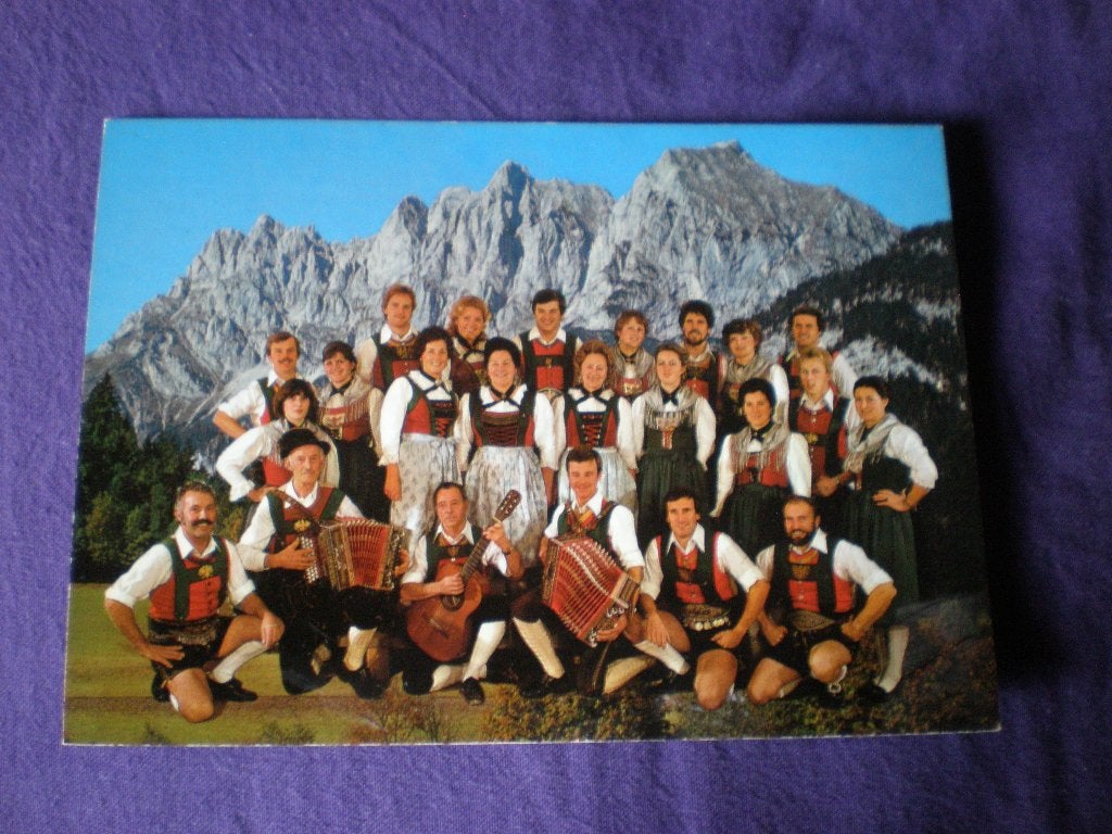 Ansichtkaart Jodler- und Schuhplattlergruppe Edelraute Tirol, Ophalen of Verzenden, 1980 tot heden, Ongelopen, Oostenrijk