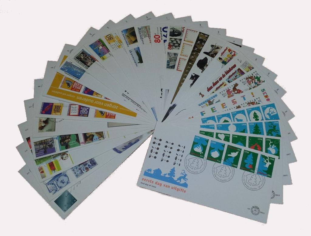 Nederland fdc E396-E411, jaargang 1998 onbeschreven, Ophalen of Verzenden, Onbeschreven, Nederland