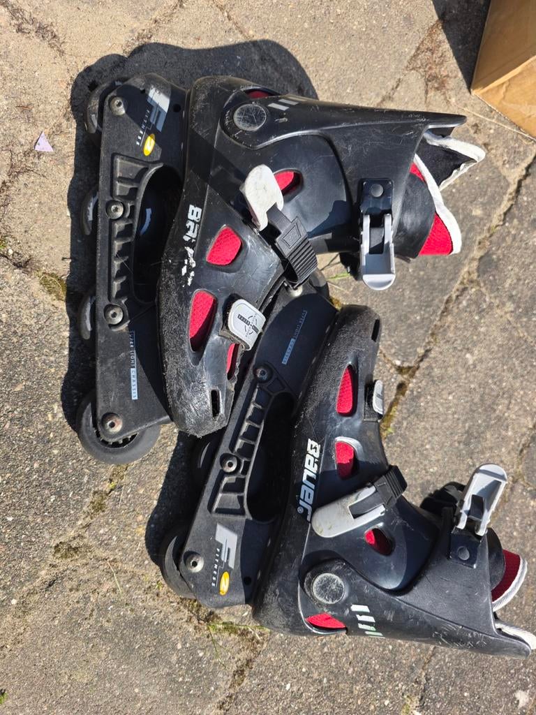 Bauer Skeelers - Zwart/Rood, Gebruikt, Bauer, Heren, Ophalen of Verzenden