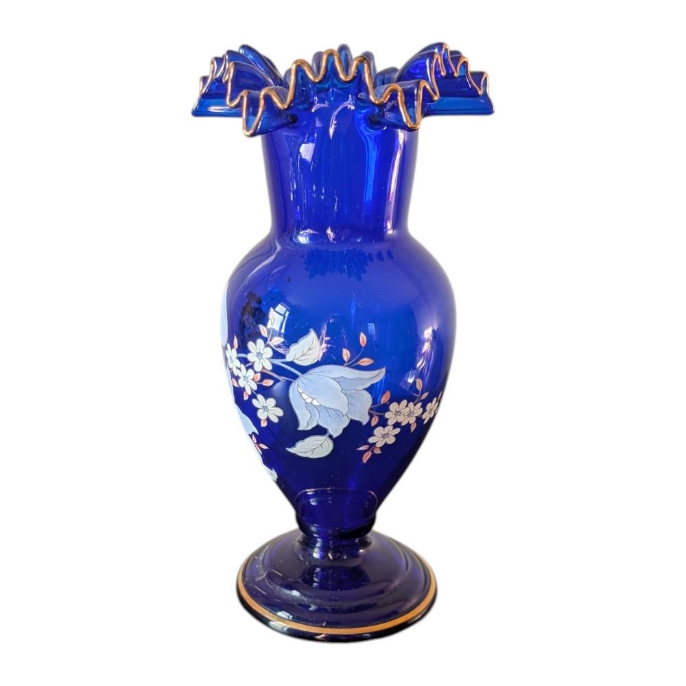 Boheems glazen vaasje, Ophalen of Verzenden