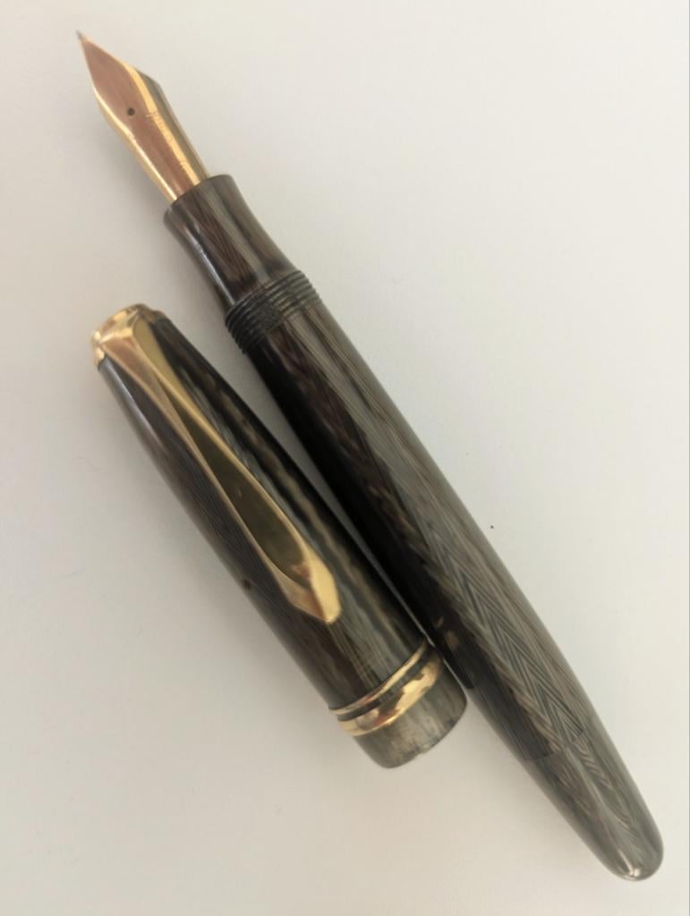 Vintage Soennecken 111 Superior Vulpen - 14K Gouden Penpunt, Ophalen of Verzenden, Gebruikt, Vulpen, Overige merken