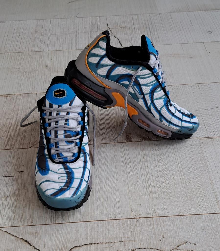 Nike Air Max Plus TN - Blauw/Wit/Oranje Sneakers, Blauw, Sportschoenen, Nike, Ophalen of Verzenden