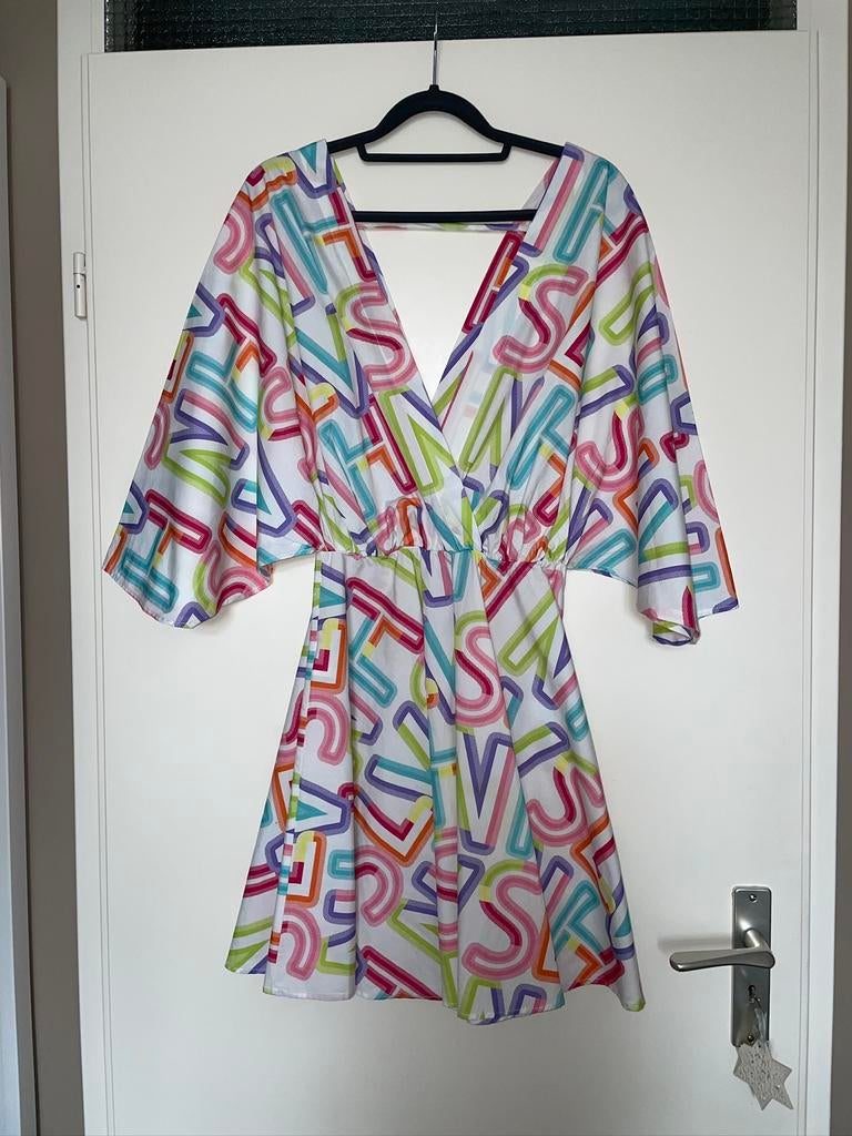 Silvian Heach zomerse katoenen jurk dress mt 42, Kleding | Dames, Wit, Maat 42/44 (L), Ophalen of Verzenden, Zo goed als nieuw
