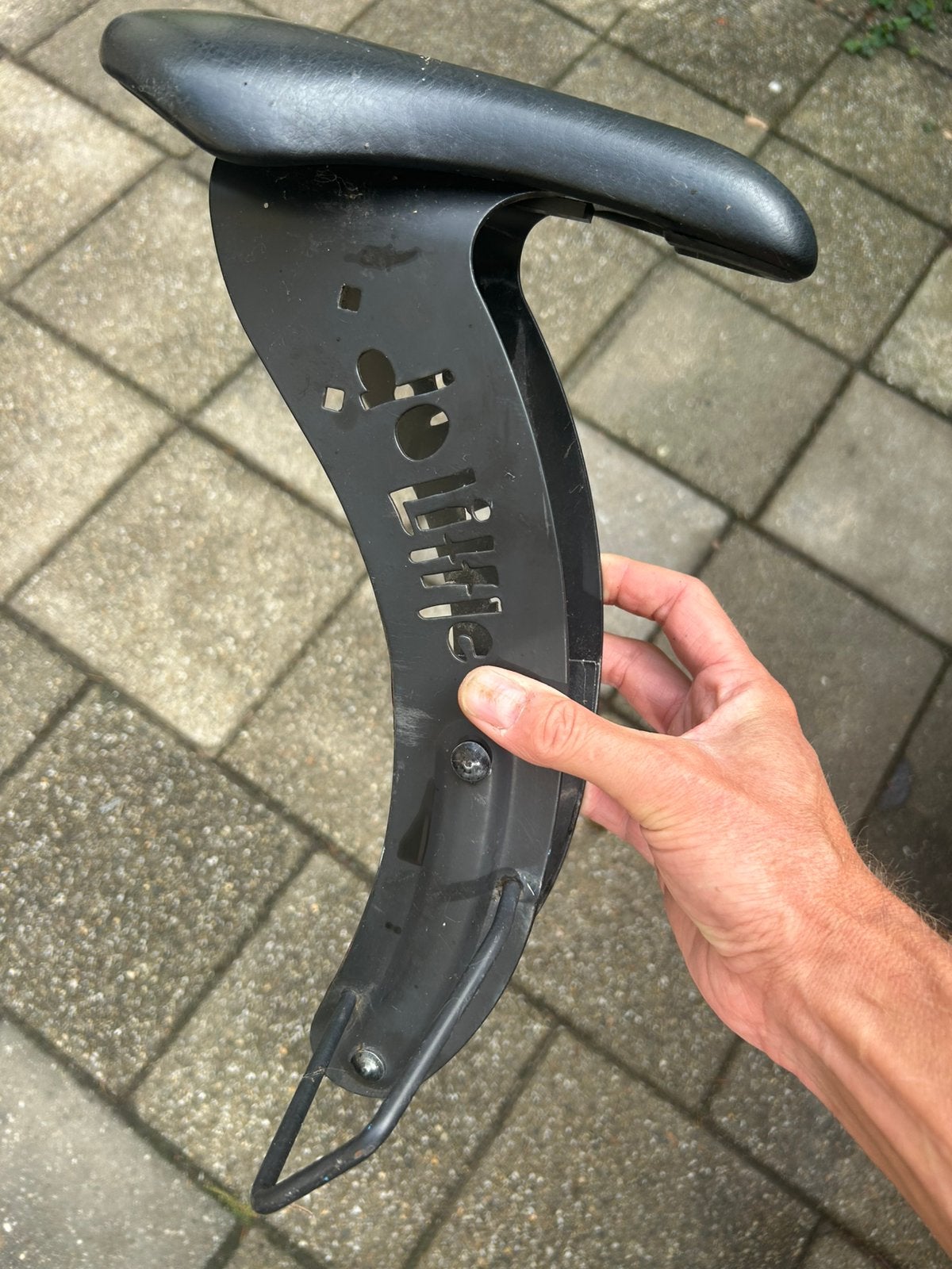 Kinderzitje fietszitje Dolittle voor o.a. VanMoof, Ophalen of Verzenden, Gebruikt, Voorzitje, Voetsteuntjes