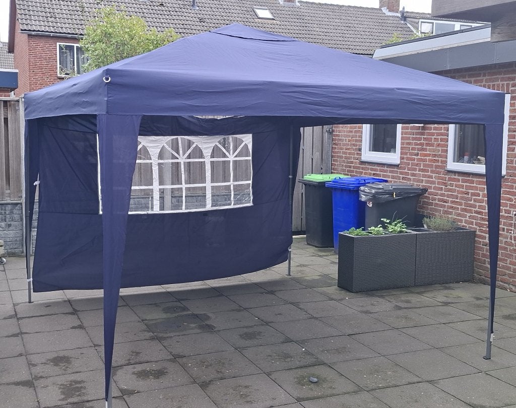 • Vouw-partytent • Harmonica tent • Quick-up tent 3X3, Tuin en Terras, Ophalen, Gebruikt, Opvouwbaar, Partytent