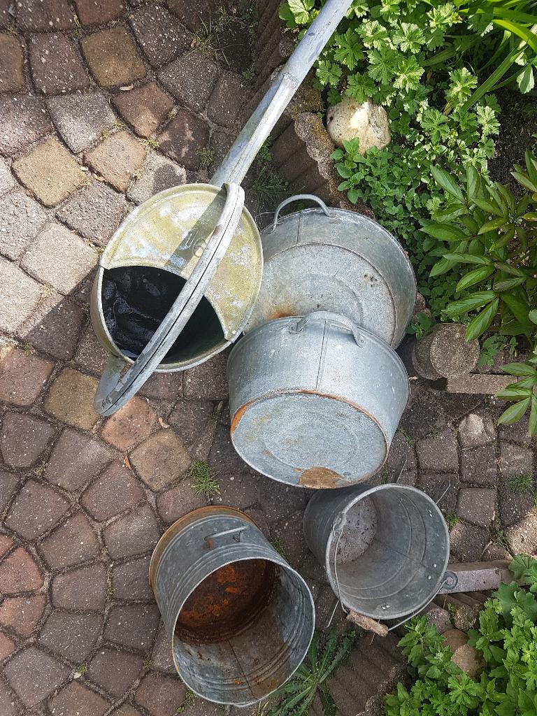 Zinken tijlen., Gebruikt, Minder dan 60 cm, Rond, Ophalen of Verzenden