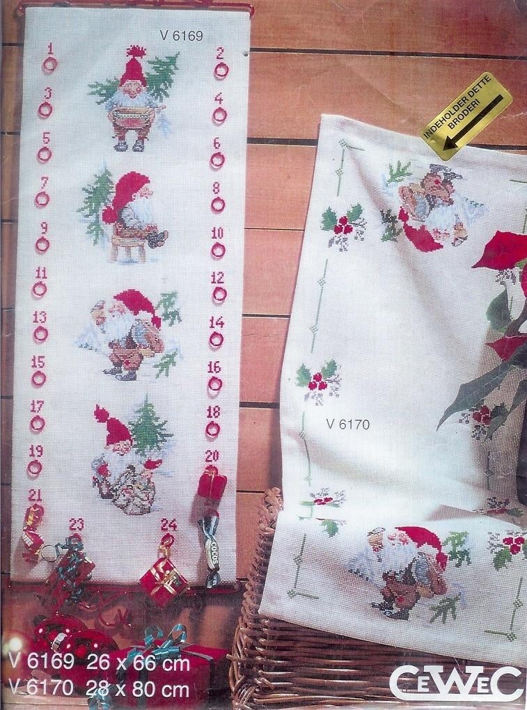 Cado opruiming cewec borduurpakket kerstloper, v 6170, Ophalen of Verzenden, Nieuw, Handborduren, Borduurpakket