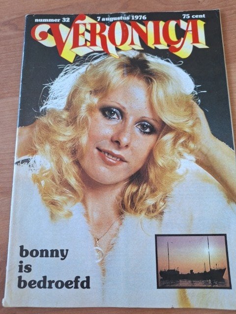 Veronica 1976 Bonnie St Claire Outlaws Barend Barendse Miss, Verzamelen, Tijdschriften, Kranten en Knipsels, Tijdschrift, Nederland