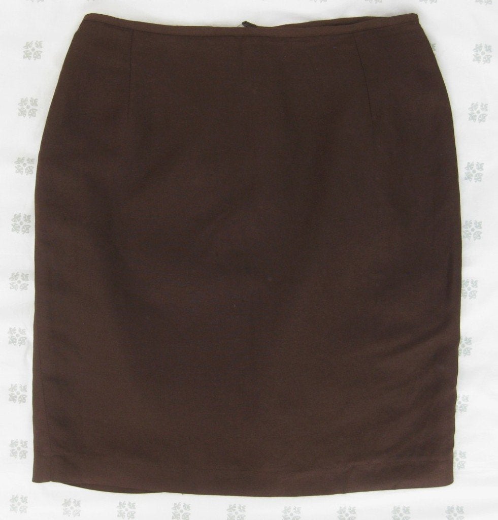 Bandolera donkerbruine rok, chocoladebruin, kokerrok 40, Maat 38/40 (M), Bruin, Ophalen of Verzenden, Zo goed als nieuw