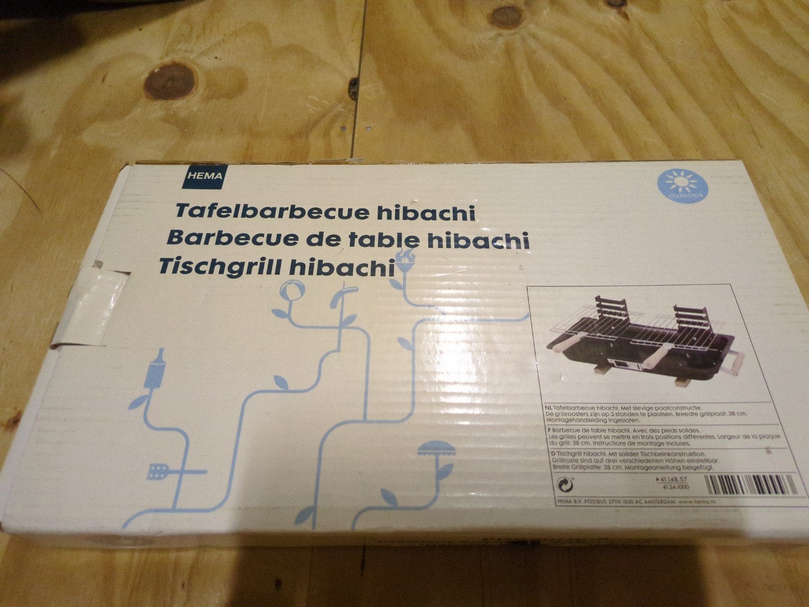 hema tafel barbeque hibachi, Tuin en Terras, Ophalen, Nieuw
