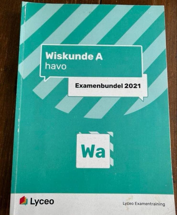 Wiskunde A HAVO Examenbundel 2021 Lyceo, Ophalen of Verzenden, Gelezen, HAVO, Wiskunde A