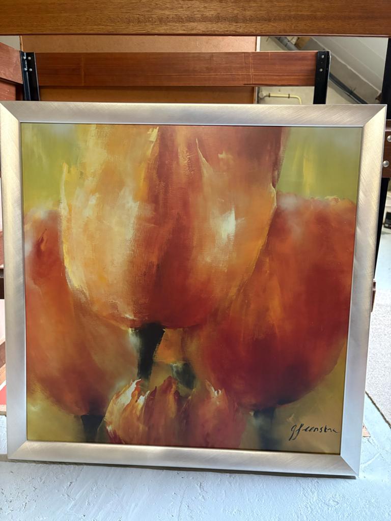 Schilderij Greetje Feenstra met mooie lijst, Antiek en Kunst, Ophalen