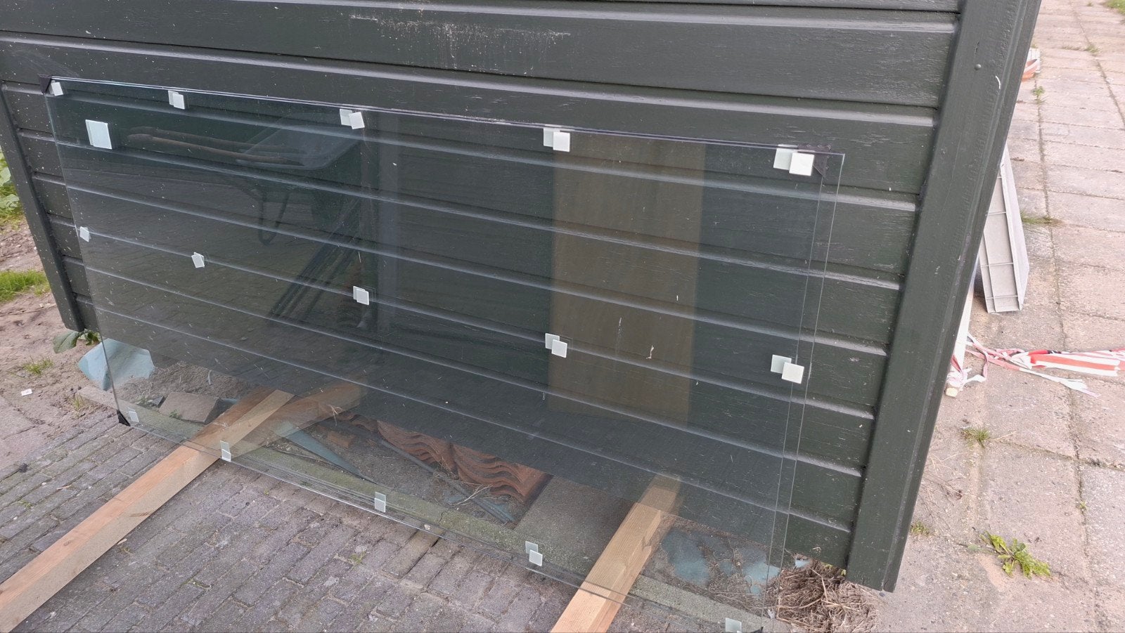 Te koop hardglazen schuifdeuren, Ophalen, Nieuw, Kunststof, Overige typen
