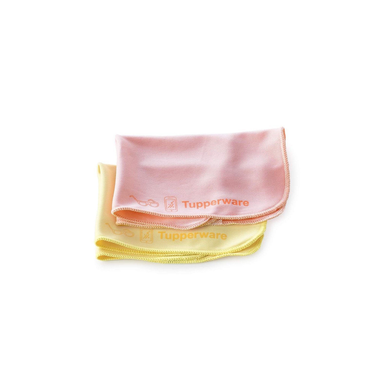 Tupperware brillendoekjes, set van 2, nieuw, Huis en Inrichting, Ophalen of Verzenden, Nieuw, Geel, Overige typen