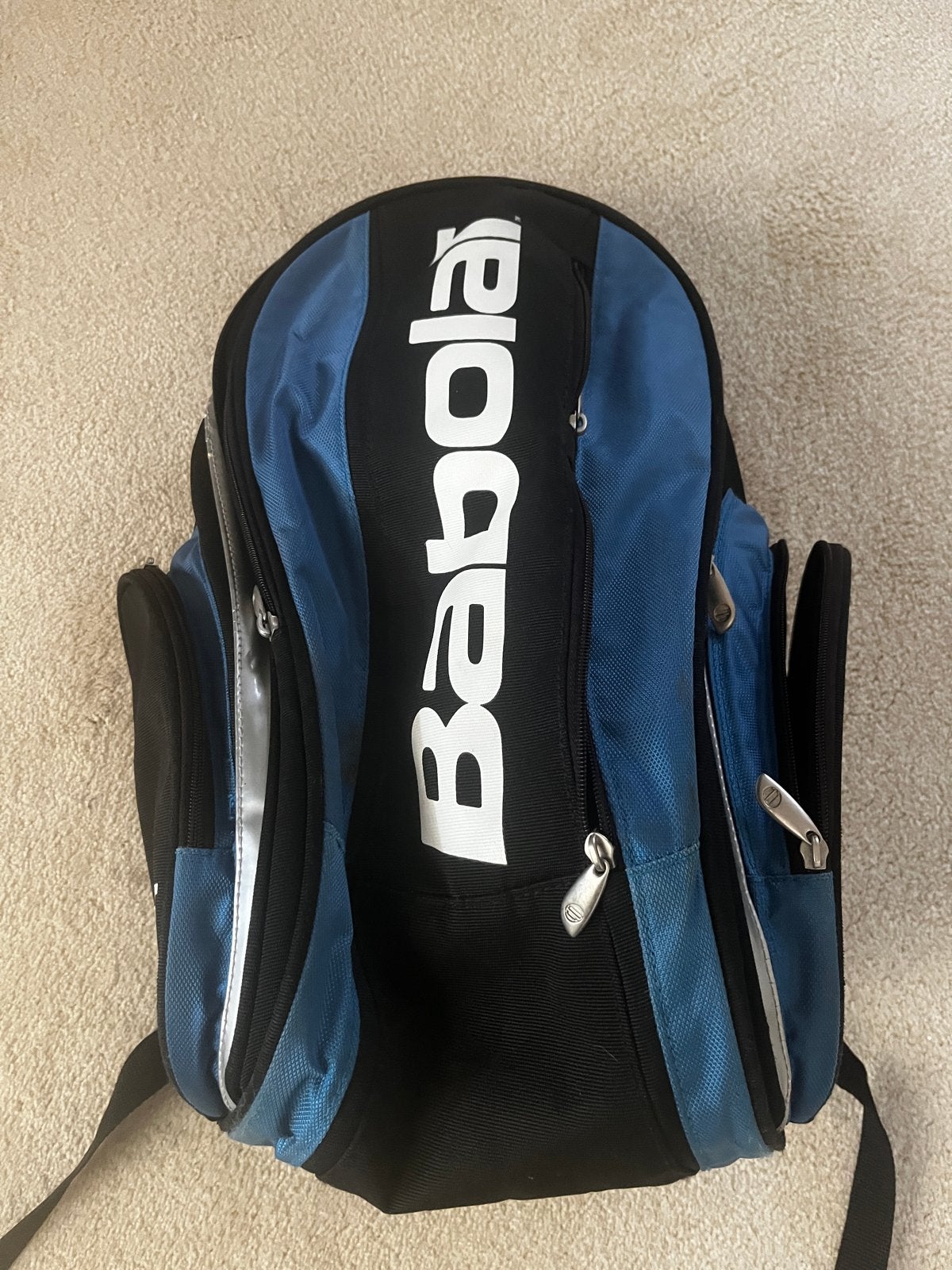 Babolat tennisrugzak - Blauw/Zwart, Sport en Fitness, Tennis, Ophalen, Gebruikt, Tas, Babolat