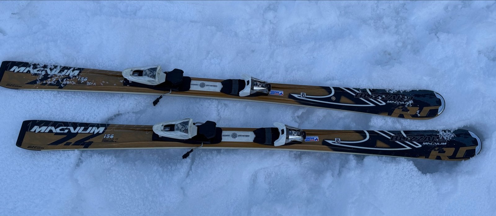Blizzard Magnum 7.4 ski's, Sport en Fitness, Overige merken, 140 tot 160 cm, Gebruikt, Ophalen of Verzenden