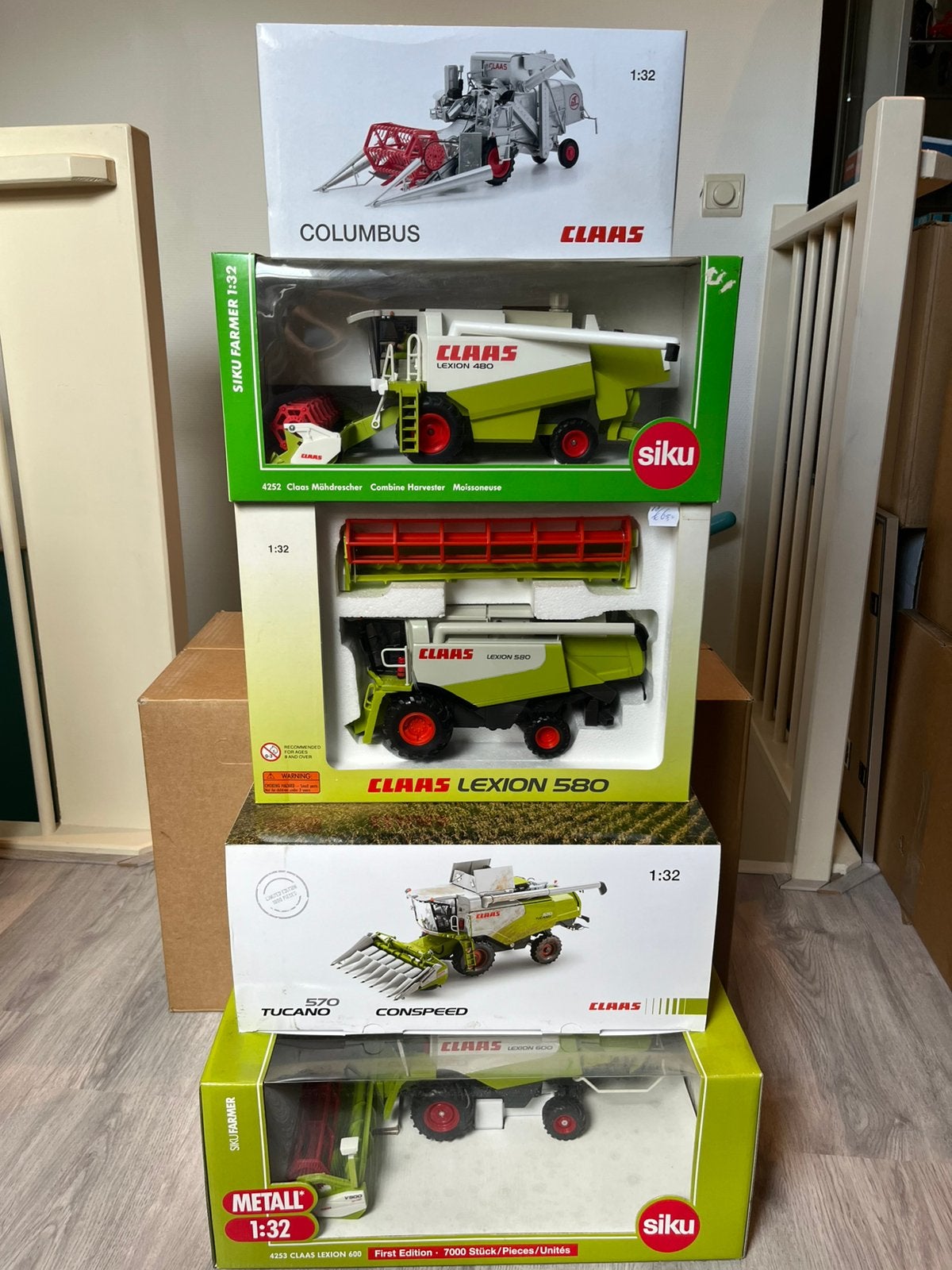 Claas combines en hakselaars Siku Norscot Wiking nieuw, Ophalen of Verzenden, Nieuw, Tractor of Landbouw, SIKU