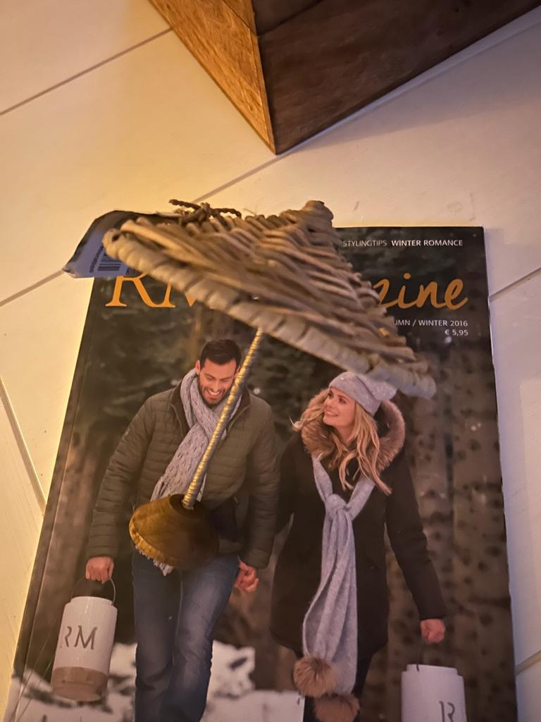 Riviera Maison Rotan Parasol Decoratie nieuw met kaartje, Nieuw, Ophalen of Verzenden, Landelijk, Natuurlijk materiaal