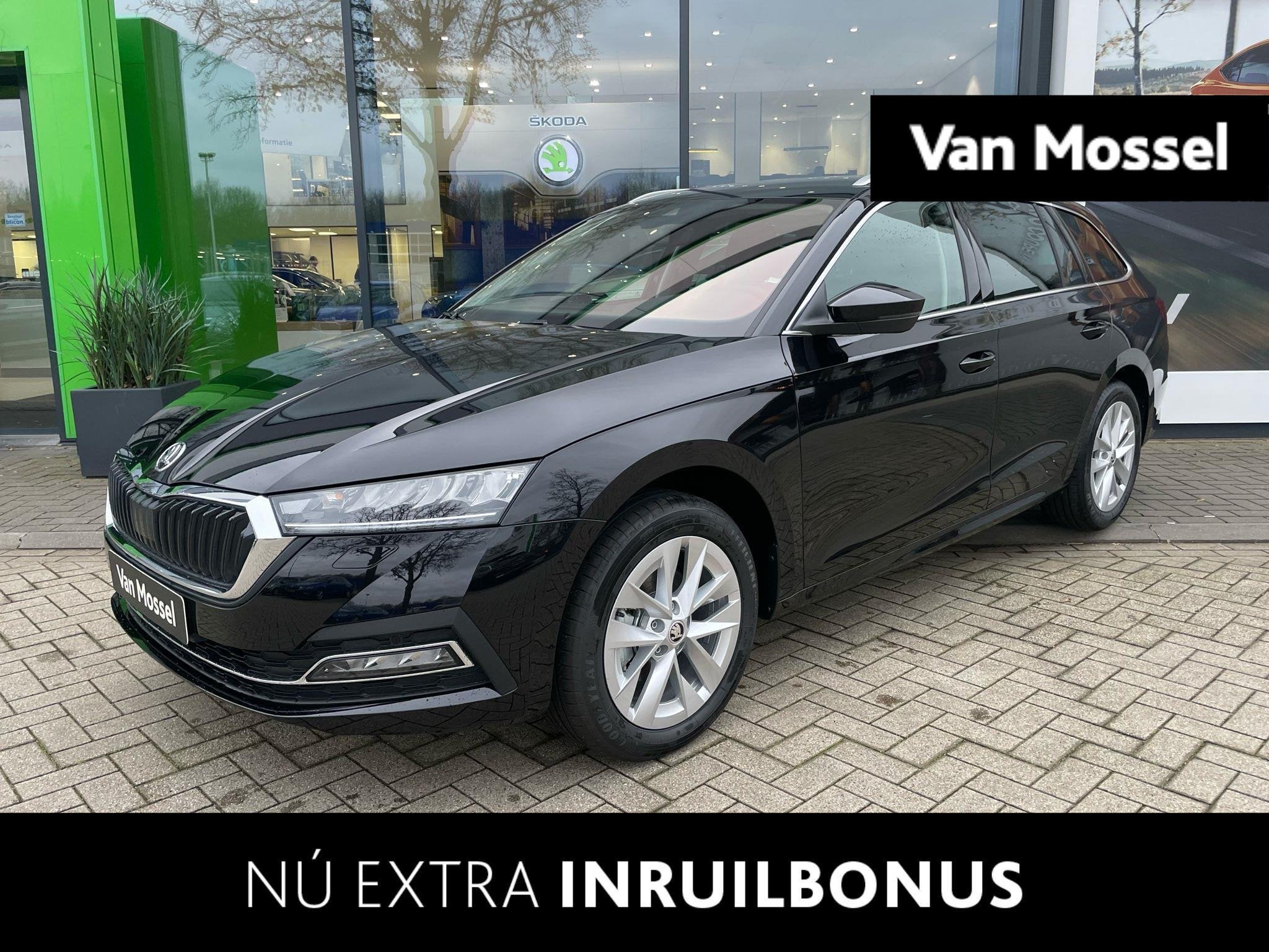 Skoda Octavia Combi 1.0 e-TSI Business Edition Plus 110 PK |, 12 maanden, Stof, Zwart, Origineel Nederlands