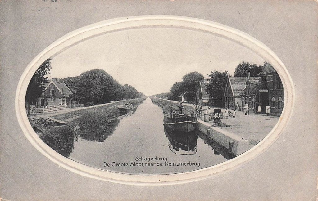 702-495-027 Schagerbrug De Groote Sloot Naar De Keinsmerbrug, Verzenden, Voor 1920, Noord-Holland