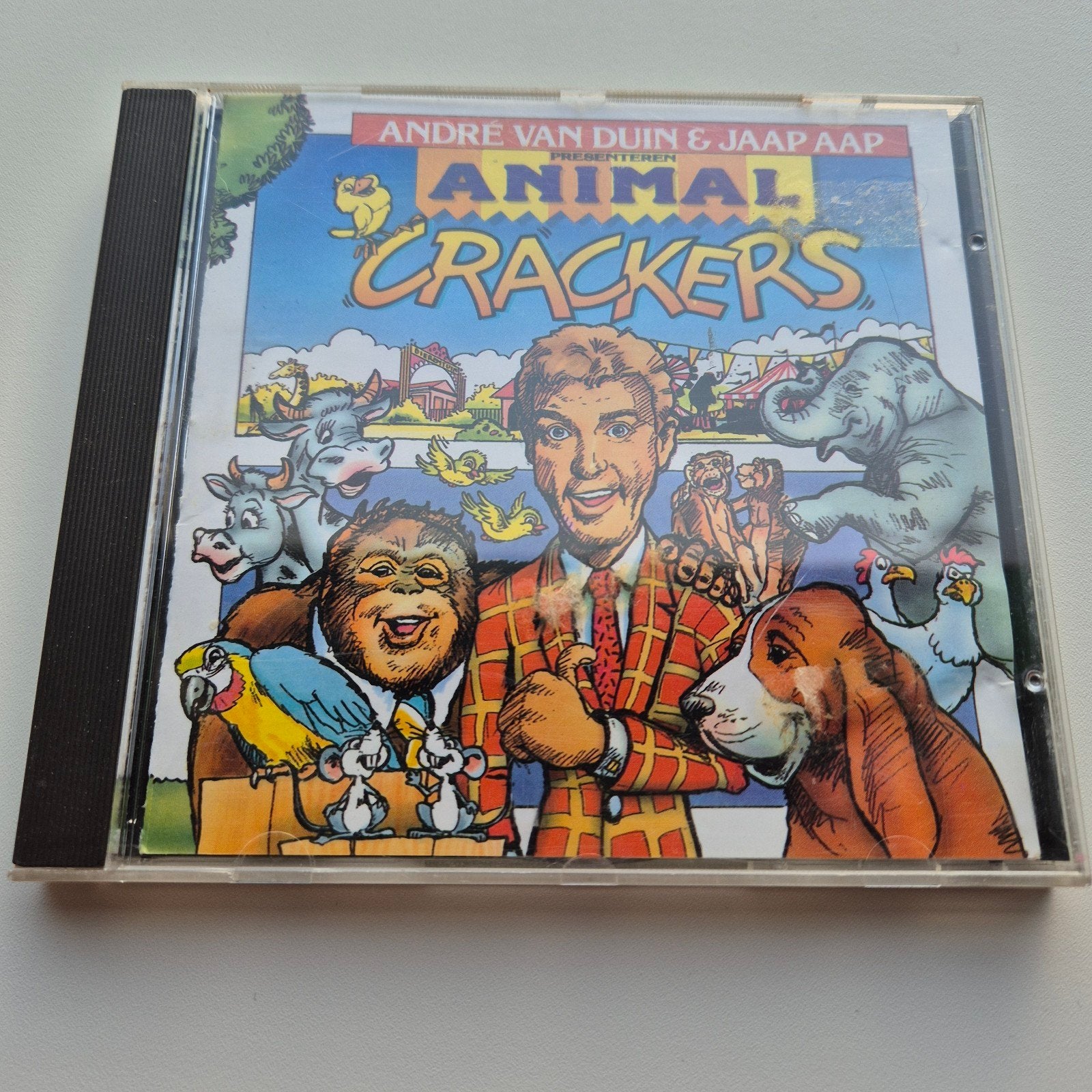 André van Duin & Jaap Aap - Animal Crackers CD, Inclusief boekje, Gebruikt, 3 tot 5 jaar, Ophalen of Verzenden