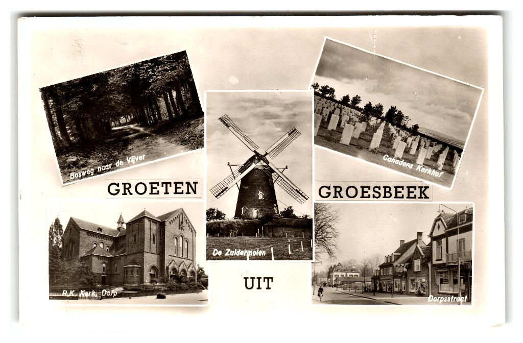 Groesbeek, Groeten uit Groesbeek, Verzenden, 1940 tot 1960, Gelopen, Gelderland