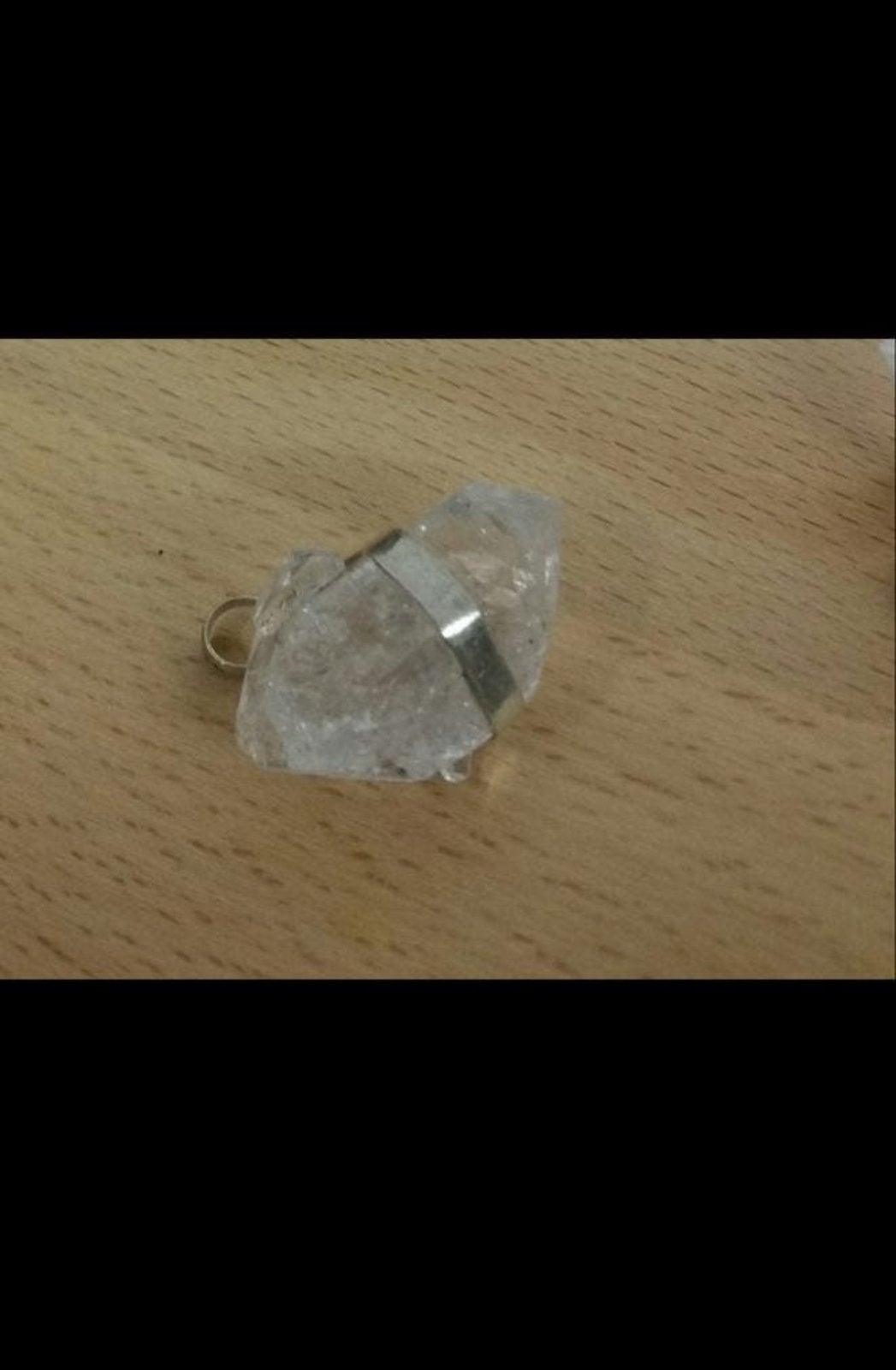 Herkimer Diamant Hanger - Ruwe Kristal Edelsteen, Overige voorstellingen, Wit, Nieuw, Ophalen of Verzenden