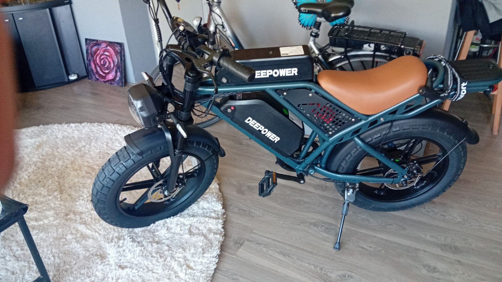 Deepower E-bike Fatbike - Zo goed als nieuw, 2 accu's, Ophalen, Nieuw, 50 km per accu of meer