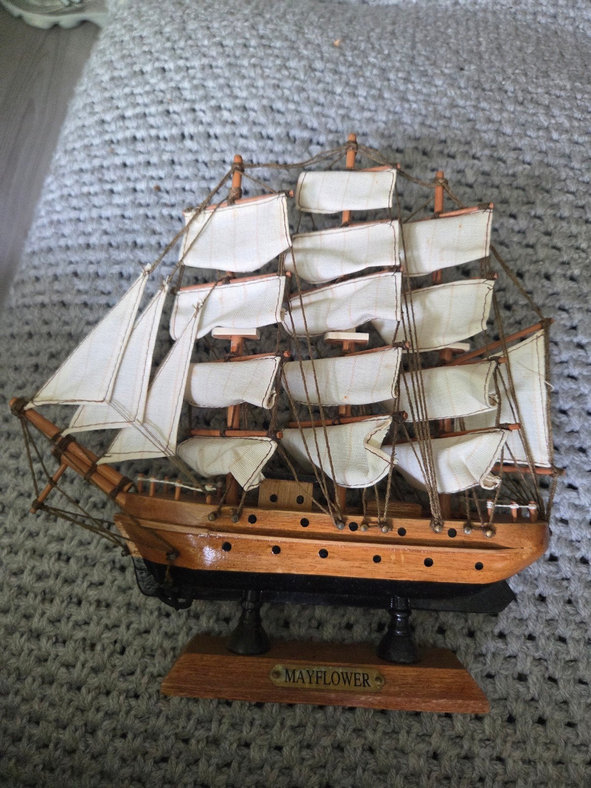 Houten model van de Mayflower, Ophalen of Verzenden, Gebruikt, 1:50 tot 1:200, Overige merken