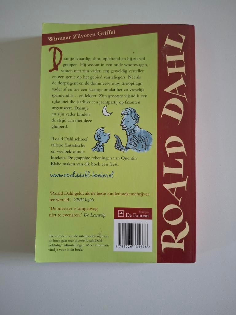 Daantje, de wereldkampioen - Roald Dahl (Zilveren Griffel), Ophalen of Verzenden, Gelezen, Roald Dahl, Fictie