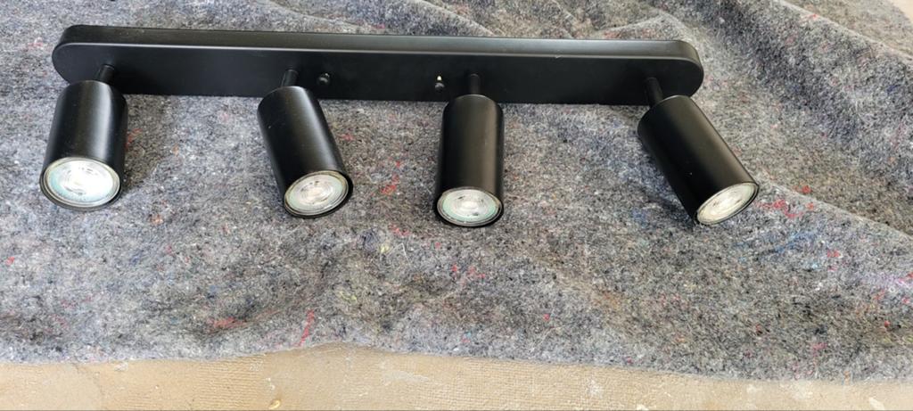 Zwarte spotjes - Plafondspot of wandspot, Huis en Inrichting, Lampen | Spots, Gebruikt, Metaal of Aluminium, Ophalen of Verzenden
