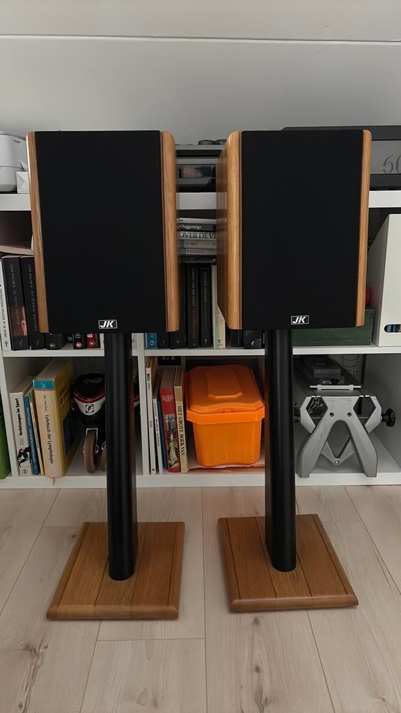 Johan Ketelaar Optima 2 luidsprekers incl stands., Audio, Tv en Foto, Luidsprekers, Zo goed als nieuw, Front, Rear of Stereo speakers