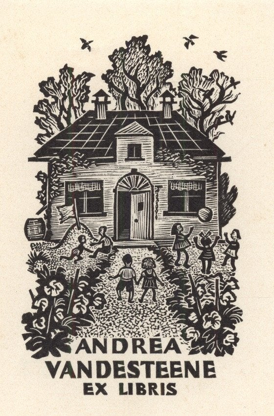 0358 Ex Libris Nederland : Thijs Mauve, 1953, Verzenden, Ex libris