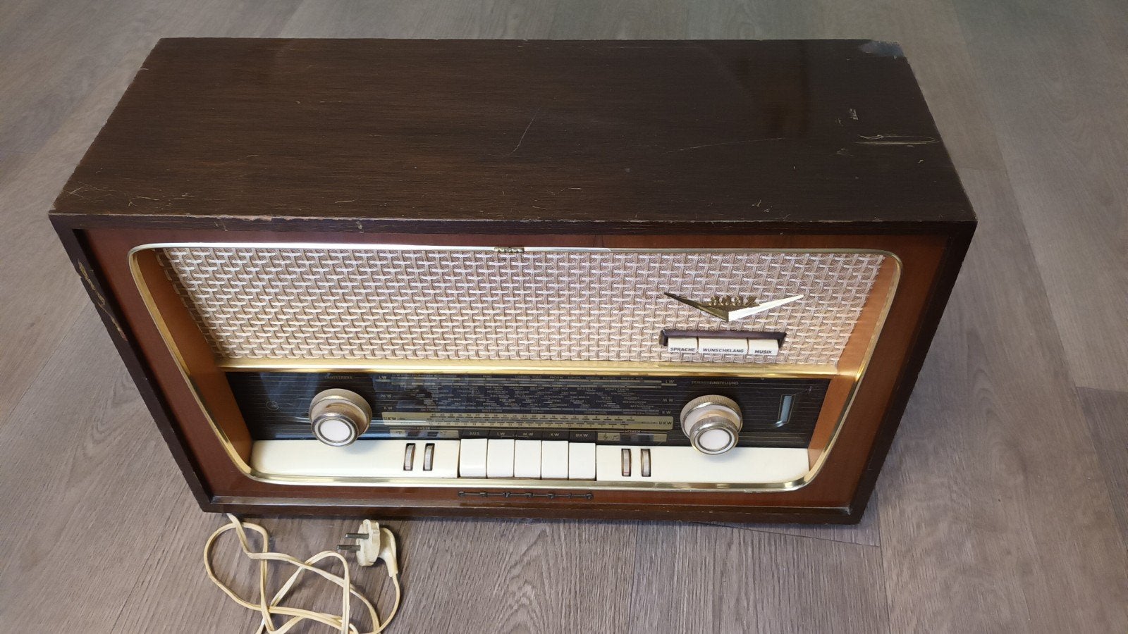 Grundig buizenradio jaren '50., Audio, Tv en Foto, Ophalen, Niet werkend, Radio