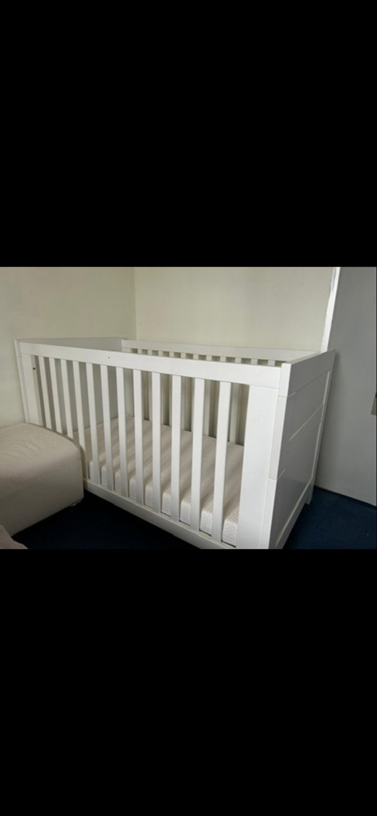 Interbaby RIO junior ledikant - Wit, Kinderen en Baby's, Ophalen, Gebruikt, Ledikant