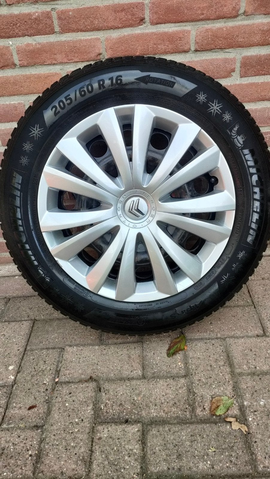 winterwielset Michelin Alpin - 5 Citroen, Auto diversen, Ophalen, Gebruikt