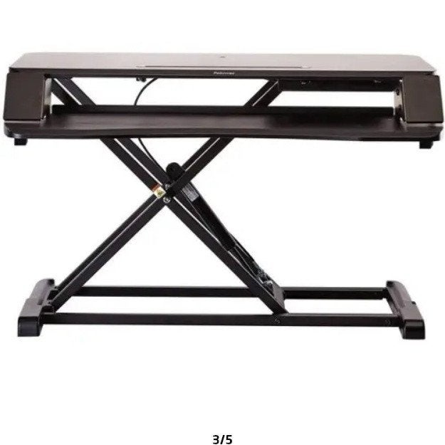 Fellowes zit-sta bureauverhoger (standing desk converter), Ophalen of Verzenden, Zo goed als nieuw, In hoogte verstelbaar