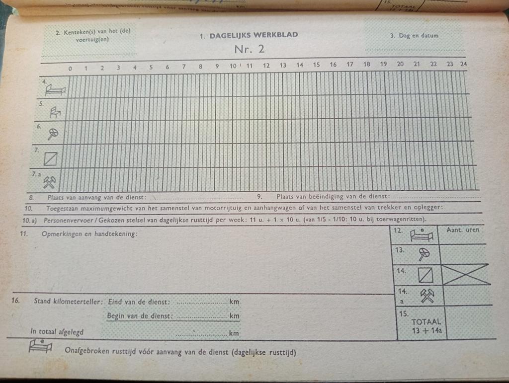 Werkboekje van vroeger, Ophalen of Verzenden, Maandkalender