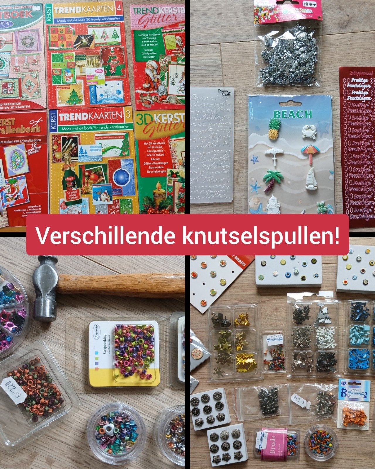 Diverse knutselspullen (scrapbooking, embossing, kerst), Ophalen of Verzenden, Nieuw, Knutselwerk