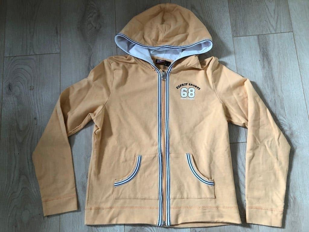 Z.g.a.n zacht-oranje vest met capu Esprit maat 36, Oranje, Ophalen of Verzenden, Zo goed als nieuw, Maat 36 (S)