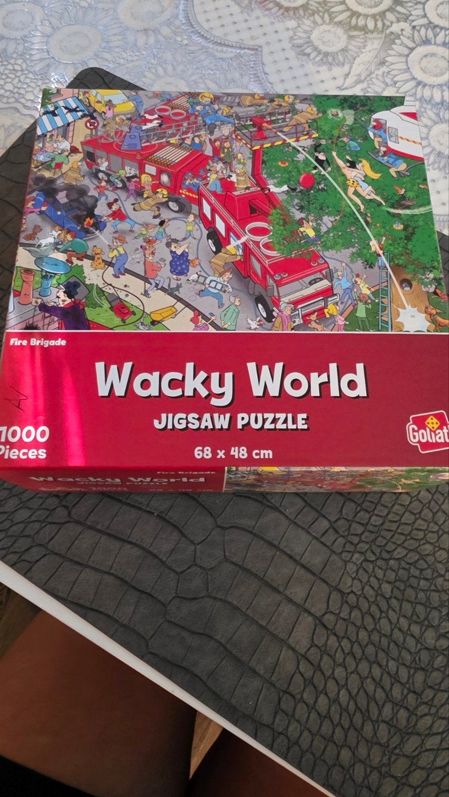 Wacky World Jigsaw Puzzel Brandweer 1000 stukjes, Ophalen of Verzenden, 500 t/m 1500 stukjes, Gebruikt, Legpuzzel