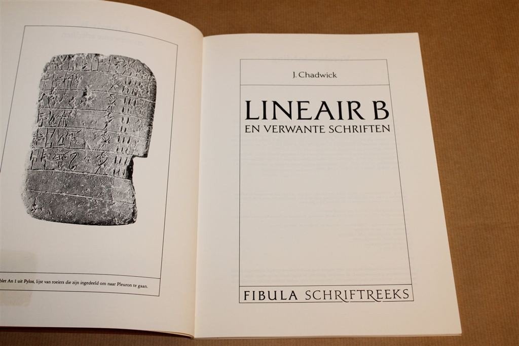 Lineair B — Oud Grieks Schrift, Fibula Reeks, Boeken, Ophalen of Verzenden, Gelezen, Europa