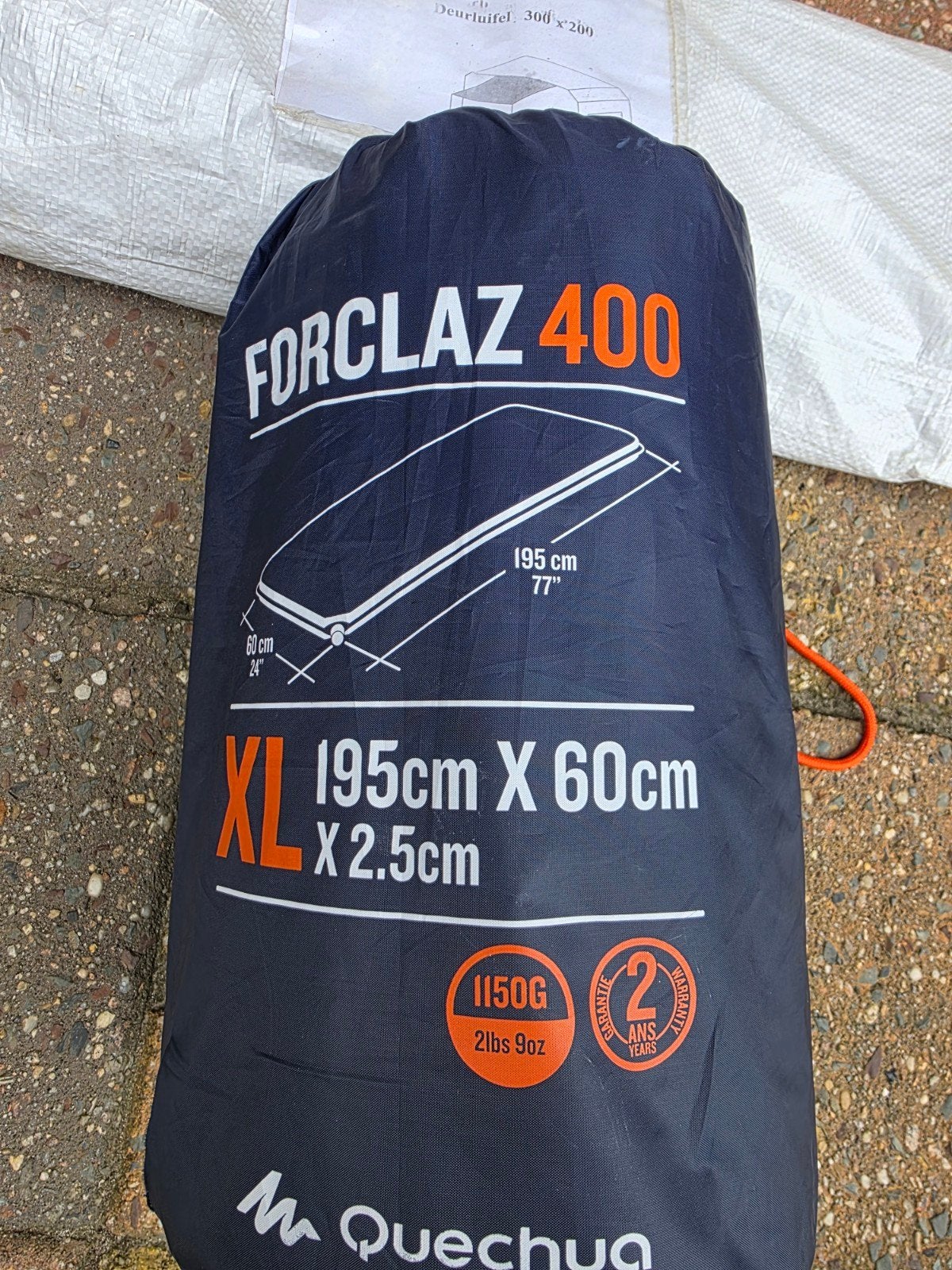 Quechua Forclaz 400 opblaasmatras 195x60x2.5cm, Ophalen of Verzenden