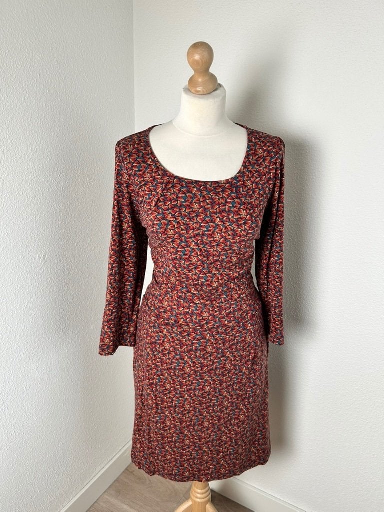 King Louie maat XL prachtige herfst mona jurk 2642, Maat 46/48 (XL) of groter, Ophalen of Verzenden, Zo goed als nieuw, Knielengte