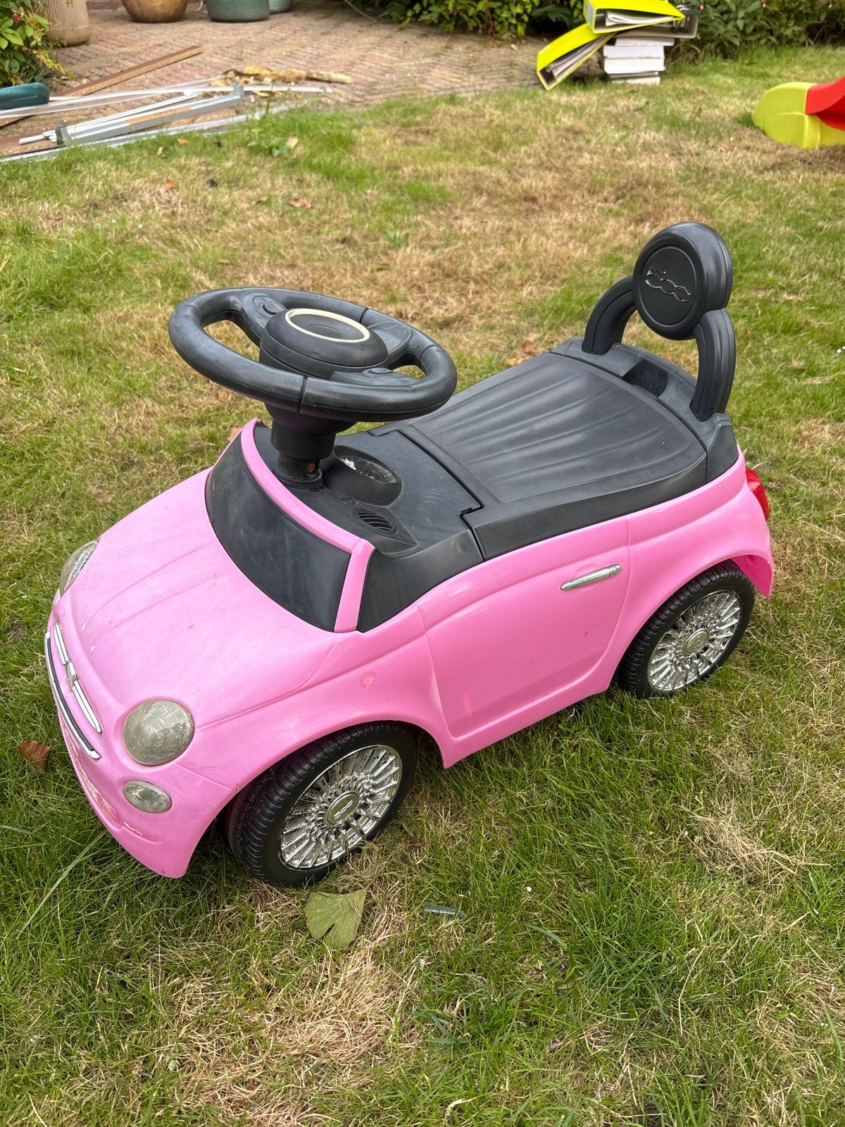 Roze Fiat 500 loopauto voor kinderen, Kinderen en Baby's, Ophalen, Gebruikt, Loopvoertuig